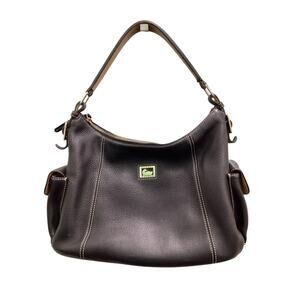 Dooney &Bourke Purse Women’s One Size Pebbled Leather One Handle Zipper Black